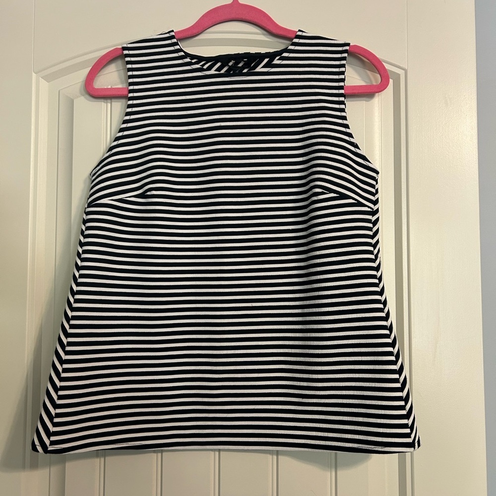 Black and White Striped Tank Top